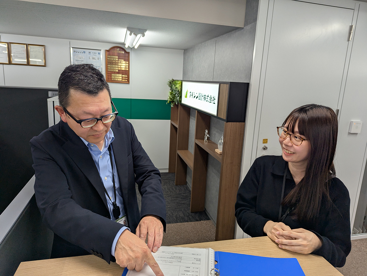 幅広い世代の社員構成